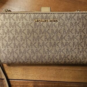 Michael Kors Metallic Gold Wristlet